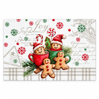 Набір серветок сервірувальних Ardesto Christmas Cookies 2 штуки 100% поліестер (ART15GB)