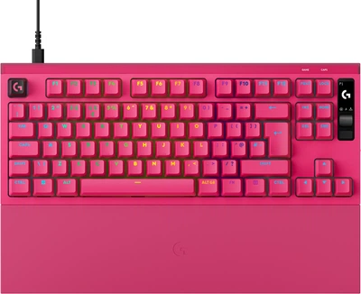 Клавіатура дротова Logitech G PRO X2 RAPID TKL RGB US USB Pink (920-014110)