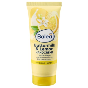 Крем для догляду за сухою шкірою рук Balea Kamille Buttermilk $ Lemon з ароматом пахти та лимона, 100 мл