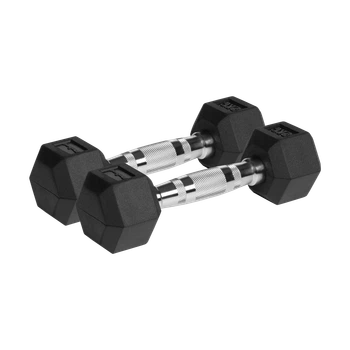 Гантелі чавунні гумовані HEX REBEL ACTIVE 2x2 кг (RBA-2325-02)
