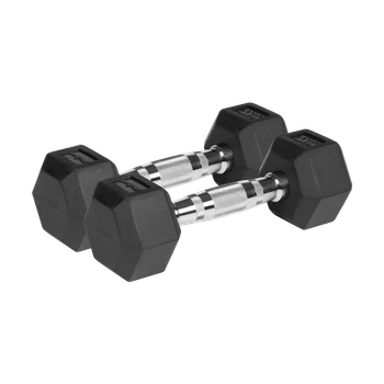 Гантелі REBEL ACTIVE HEX гумовані 2x3 кг (RBA-2325-03)