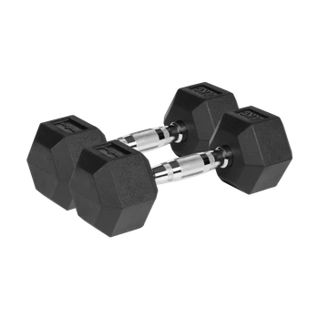 Гантелі REBEL ACTIVE HEX гумовані 2x4 кг (RBA-2325-04)