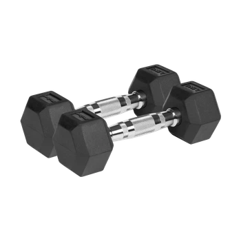 Гантелі гумовані HEX REBEL ACTIVE 2x2.5 кг
