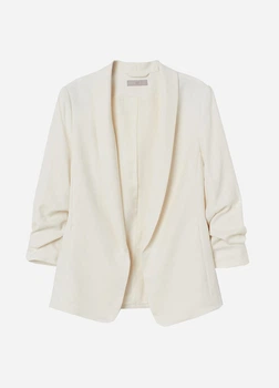 Піджак у складі з віскозою H&M 708138001c70 36 білий (100016251)
