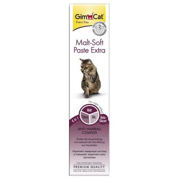 Паста для котів GimCat Malt-Soft Extra для виведення шерсті, 100 г