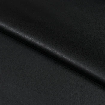 Ткань кожа искусственная Краст черная (350г/м.кв140см пог.м) 103353