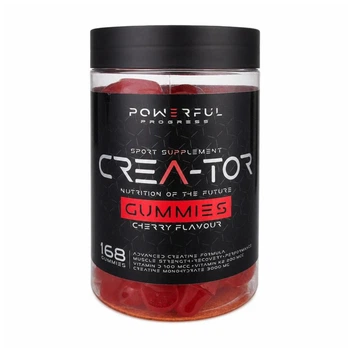 Креатин жевательный Crea-Tor Gummies Powerful Progress 168 желеек вишня