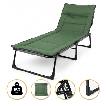 Металлическая раскладная кровать LEOBRO Green LB-FB-S1-GRN с матрасом