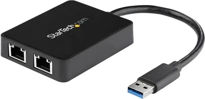 Мережевий адаптер Startech USB 3.0 to Dual Port Gigabit Ethernet Adapter (USB32000SPT)