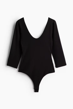 Боди-топ H&M 1244523001c70 S черное (100015397)