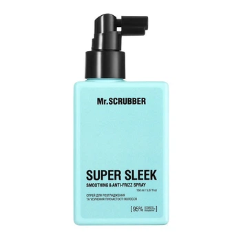 Спрей для розгладження та усунення пухнастості волосся Super Sleek Mr.SCRUBBER