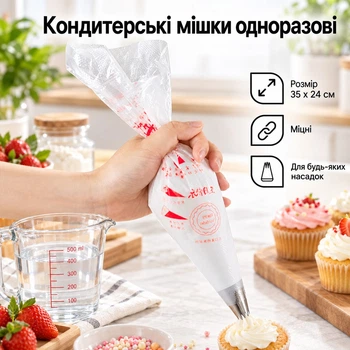 Кондитерские мешки одноразовые MASTER 100 шт 35 х 24 см (R26441)