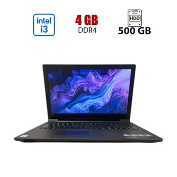 Ноутбук Lenovo V110-15ISK / 15.6" (1366x768) TN / Intel Core i3-6100U (2 (4) ядер по 2.3 GHz) / 4 GB DDR4 / 500 GB HDD / Intel HD Graphics 520 / WebCam б/в