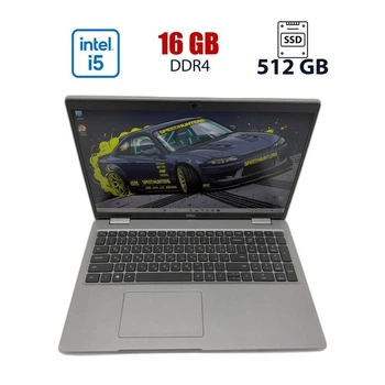 Ультрабук Б-клас Dell Latitude 5520 / 15.6" (1920x1080) IPS / Intel Core i5-1145G7 (4 (8) ядер по 2.6 - 4.4 GHz) / 16 GB DDR4 / 512 GB SSD M.2 NVMe / Intel Iris Xe Graphics / WebCam б/в