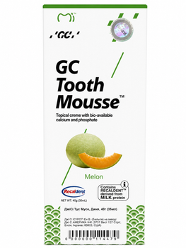 Реминерализующий гель Tooth Mousse, тус мус GC Тусс мусс, ДжиСи 35 мл. гель для зубов