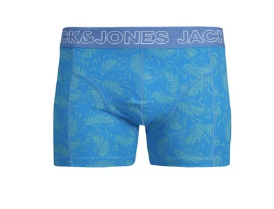 Мужские трусы боксеры Jack & Jones 1 шт, размер L, голубой, растительный