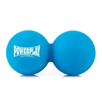 Масажний м'яч PowerPlay PP-4355 Silicone Lacrosse Peanut Ball (6.3х12.6см) Синій (PP-4355_Blue) PowerPlay PP-4355_Blue 1078730