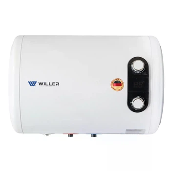 Бойлер WILLER EH50RI-Horizon горизонтальний 50 л білий колір мокрий тен 2 кВт.