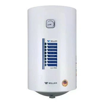 Бойлер WILLER EV50R-FOLK вертикальний 50 л білий колір мокрий тен 1,5 кВт.