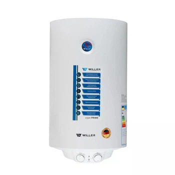 Бойлер WILLER EV50DR-Prime вертикальний 50 л білий колір сухий тен 1,5 кВт.
