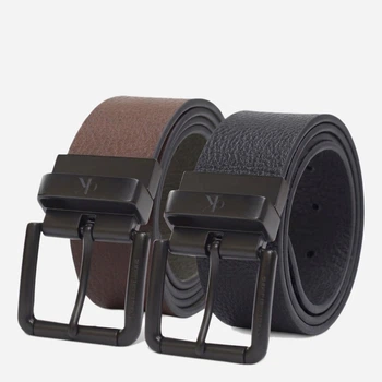 Ремень двусторонний мужской Calvin Klein 920097896 32 (100.5 см) Черный/Коричневый (1162524395)