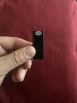 Міні диктофон Savetek 200 (GS-R01s), 8 Гб пам'яті, активація запису голосом VOX, до 96 годин запису, Оригінал