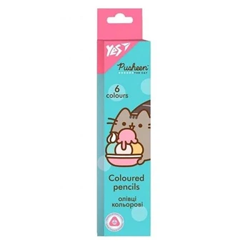 Карандаши YES Pusheen the cat цветные 6 шт. 290698