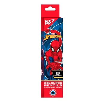 Карандаши YES Marvel Spider-man цветные 6 шт. 290700