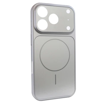 Чехол Nofelet AG Glass Case with MagSafe для Apple iPhone 18 Pro / 17 Pro Silver
