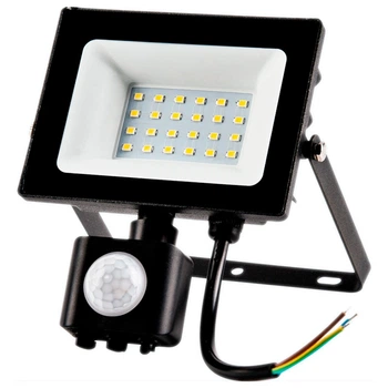 Прожектор 2.0 Work'S FLS-64K-20W-24LED IP65, 122x146x51 мм,датчик руху