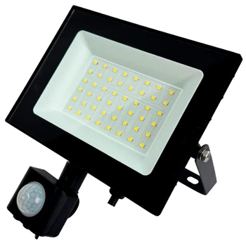 Прожектор 2.0 Work'S FLS-64K-50W-60LED IP65, 176x187x51 мм,датчик руху