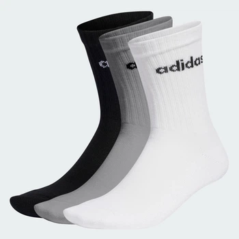 Шкарпетки Adidas C LIN CREW 3P Білий, Сірий, Чорний 40-42 (IC1302 40-42)