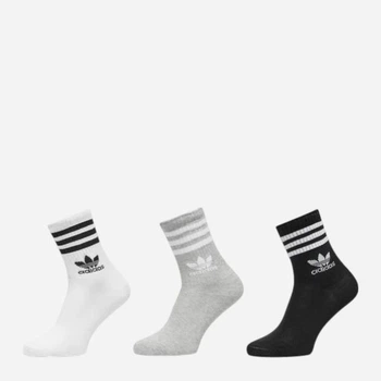 Носки Adidas CREW SOCK 3STR белый ,серый, черный Уни (46-48) IL5023 46-48