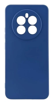 Чехол Silicone Case для Realme 12 Plus 5G (RMX3867) бампер с микрофиброй синий