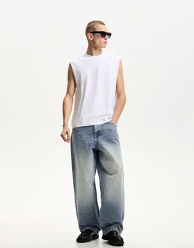 Штани Bershka світло-синій SAIRB715 40