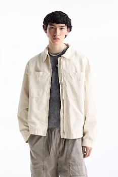 Вітровка Pull & Bear світло-бежевий JLVZE859 S