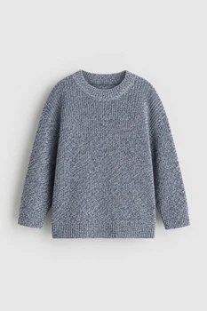 Джемпер з вовною для чоловіка H&M Loose fit 0396387-4 XXL сірий