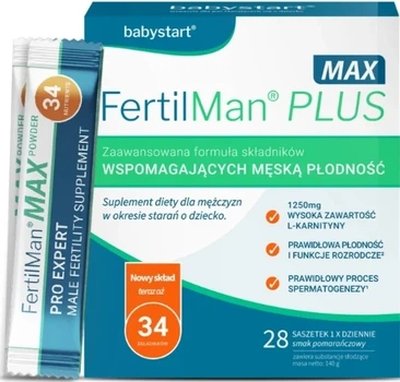 Комплекс Babystart FertilMan Plus Max 28 саше (5060258801281)