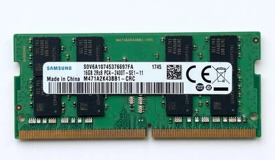 Память для ноутбуков Samsung 16 GB SO-DIMM DDR4 2400 MHz (M471A2K43BB1-CRC) - Б/У