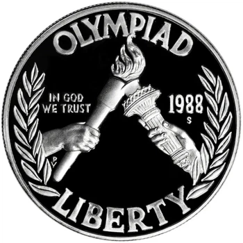 Колекційна срібна монета “Liberty – Олімпіада в Сеулі” PROOF 26,73 г 1988 рік