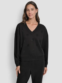 Пуловер женский Donna Karan NY (DKNY) 443470377 XL Черный (1162394290)