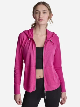 Толстовка на молнии с капюшоном женская Donna Karan NY (DKNY) 458677076 M Розовая (1162365589)