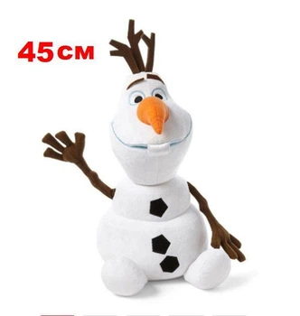 Мягкая игрушка 45 см Frozen снеговик Олаф Холодное сердце белый (771)
