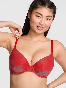 Бюстгальтер с Push-up с косточками Victoria's Secret 268277455 34A Красный (1162150622)