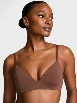Бюстгальтер без косточек бесшовный Victoria's Secret 340566058 36D Коричневый (1162491037)