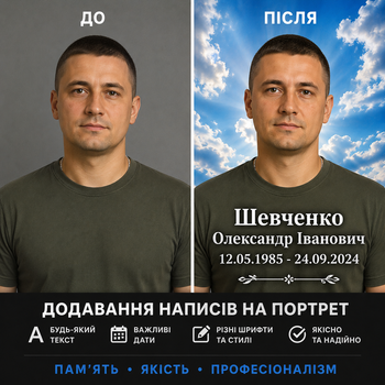 Додати написи на Вашому фото для портрета