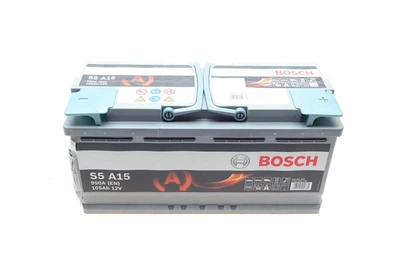 Аккумулятор 105Ah-12v BOSCH AGM (S5A15) (394х175х190), R, EN 950