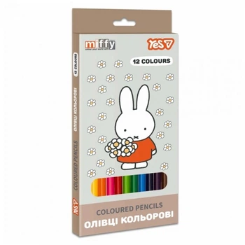 Олівці кольорові Yes Miffy 12 кольорів, 290789