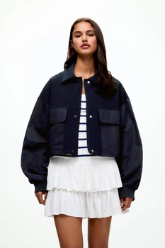 Вітровка Pull & Bear темно-синій PHQWI530 L