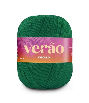 5286 VERAO пряжа (50% бавовна, 50%поліестер, 150гр. 406м. ), зелений